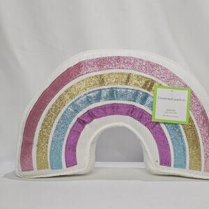 Charter Club Kids Figural Rainbow Decorative Pillow, 12" x 16" NWT